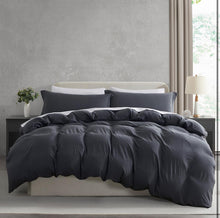 King Duvet Slip Cover - Charcoal Grey