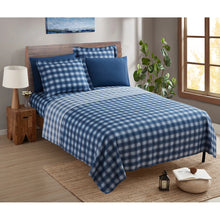 Queen  Sheets - Checkered Blue