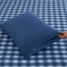 Queen  Sheets - Checkered Blue