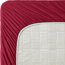 Twin XL Sheets - Burgundy Red