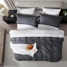 King Duvet Slip Cover - Charcoal Grey