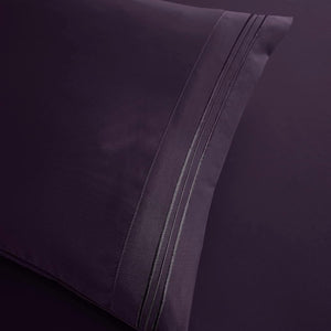 Pillowcase Bedding - Eggplant 2PACK
