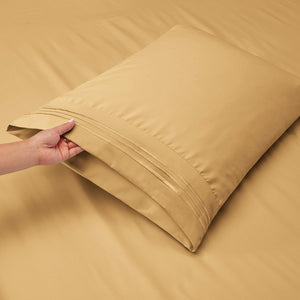 Pillowcase Bedding - Gold 2PACK