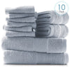 10pc Towel Set - Ice Blue
