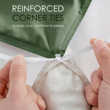 Queen Duvet - Olive Green