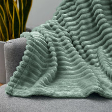 PLUSH BLANKET-Twin-Sage
