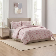 FLORAL COMFORTER SET-King-Pink