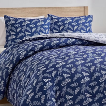 BOTANICAL COMFORTER SET- Queen-Blue