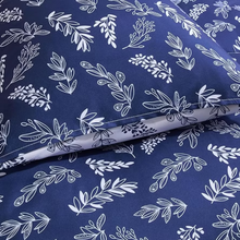 BOTANICAL COMFORTER SET- Queen-Blue