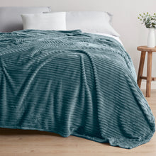 PLUSH BLANKET-Throw-Stone Blue