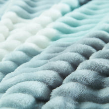 Mink Blanket - O/S- Teal/Grey