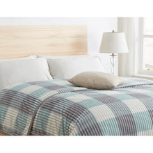 Mink Blanket - O/S- Teal/Grey