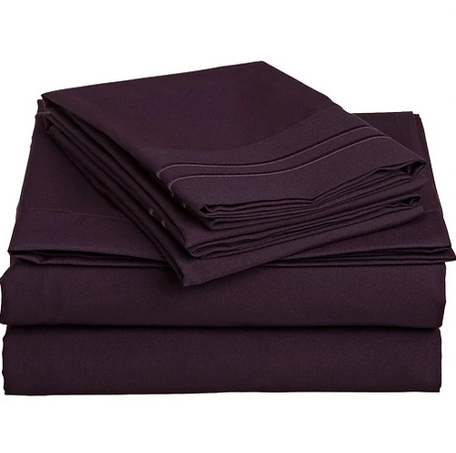 Bedsheet Set- Eggplant