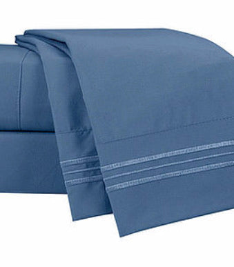 PRE ORDER Bedsheet Set- Blue Steel