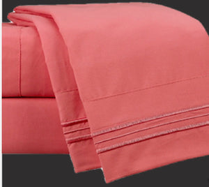 PRE ORDER Bedsheet Set- Coral